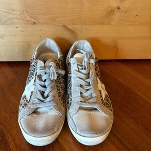Leopard print golden goose